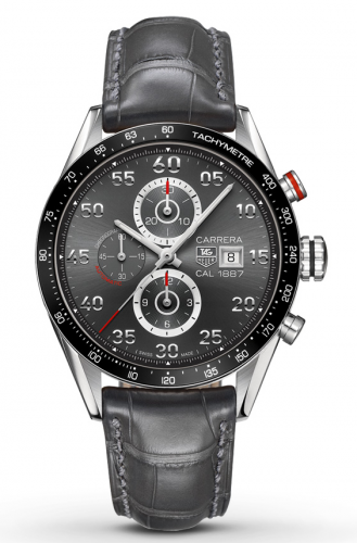 TAG Heuer Carrera Calibre 1887 43 Stainless Steel / Grey / Alligator CAR2A11.FC6313