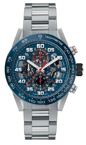 TAG Heuer Carrera Calibre Heuer 01 45 Stainless Steel / Skeleton / Red Bull Racing Special Edition CAR2A1K.BA0703 TAG Heuer Carrera Calibre Heuer 01 45 Stainless Steel / Skeleton / Red Bull Racing Special Edition CAR2A1K.BA0703