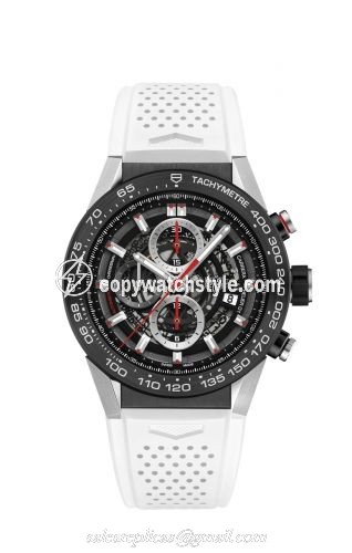 TAG Heuer Carrera Calibre Heuer 01 45 Stainless Steel / Skeleton / White Touch CAR2A1Z.FT6051 TAG Heuer Carrera Calibre Heuer 01 45 Stainless Steel / Skeleton / White Touch CAR2A1Z.FT6051