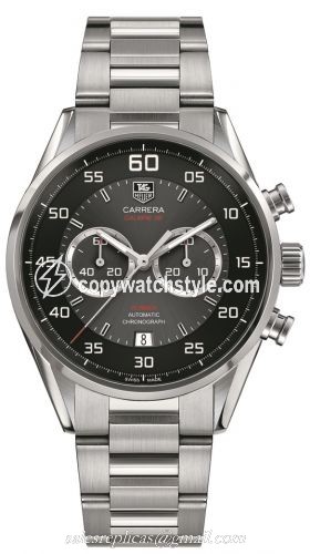 TAG Heuer Carrera Calibre 36 Flyback Stainless Steel / Grey / Bracelet CAR2B10.BA0799