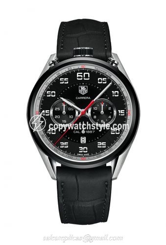 TAG Heuer Carrera Calibre 1887 45 Bullhead Stainless Steel / Titanium / Black / Alligator CAR2C12.FC6327