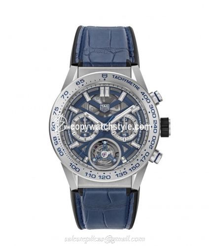 TAG Heuer Carrera Calibre Heuer 02T 45 Chronograph Tourbillon Titanium / Japan CAR5A8H.FC6448 TAG Heuer Carrera Calibre Heuer 02T 45 Chronograph Tourbillon Titanium / Japan CAR5A8H.FC6448