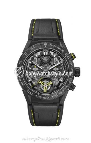 TAG Heuer Carrera Calibre Heuer 02T 45 Chronograph Tourbillon Titanium / Carbon / Nanograph CAR5A8K.FT6172 TAG Heuer Carrera Calibre Heuer 02T 45 Chronograph Tourbillon Titanium / Carbon / Nanograph CAR5A8K.FT6172