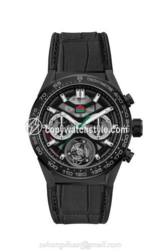 TAG Heuer Carrera Calibre Heuer 02T 45 Chronograph Tourbillon Stay Home CAR5A8W.FT6415
