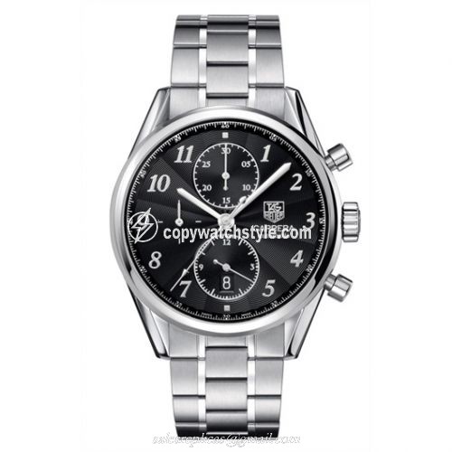 TAG Heuer Carrera Calibre 16 41 Heritage Stainless Steel / Black / Bracelet CAS2110.BA0730