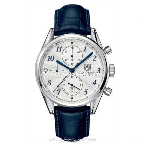 TAG Heuer Carrera Calibre 16 41 Heritage Stainless Steel / Silver / Alligator CAS2111.FC6292 TAG Heuer Carrera Calibre 16 41 Heritage Stainless Steel / Silver / Alligator CAS2111.FC6292