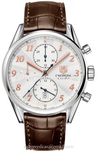 TAG Heuer Carrera Calibre 16 41 Heritage Stainless Steel / Silver / Alligator CAS2112.FC6291