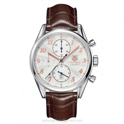 TAG Heuer Carrera Calibre 16 41 Heritage Stainless Steel / Silver / Alligator CAS2211.FC6291 TAG Heuer Carrera Calibre 16 41 Heritage Stainless Steel / Silver / Alligator CAS2211.FC6291