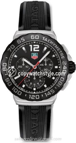 TAG Heuer Formula 1 Quartz Chronograph 42 Stainless Steel / Black / Rubber CAU1110.FT6024 TAG Heuer Formula 1 Quartz Chronograph 42 Stainless Steel / Black / Rubber CAU1110.FT6024