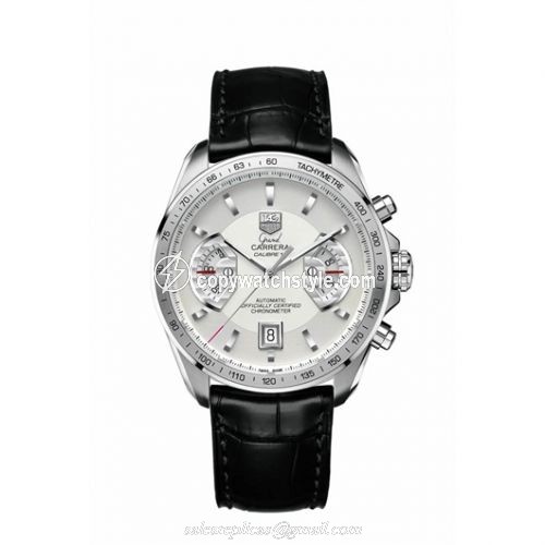 TAG Heuer Grand Carrera Calibre 17 RS 43 Stainless Steel / Silver / Alligator CAV511B.FC6225 TAG Heuer Grand Carrera Calibre 17 RS 43 Stainless Steel / Silver / Alligator CAV511B.FC6225