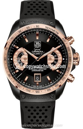 TAG Heuer Grand Carrera Calibre 17 RS2 43 PVD / Red Gold / Black / Rubber CAV518E.FT6016 TAG Heuer Grand Carrera Calibre 17 RS2 43 PVD / Red Gold / Black / Rubber CAV518E.FT6016