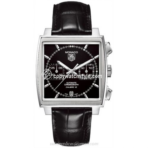TAG Heuer Monaco Calibre 12 Black CAW2110.FC6177 TAG Heuer Monaco Calibre 12 Black CAW2110.FC6177