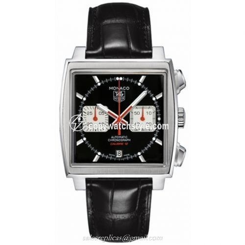 TAG Heuer Monaco Calibre 12 Black / Silver CAW2114.FC6177 TAG Heuer Monaco Calibre 12 Black / Silver CAW2114.FC6177