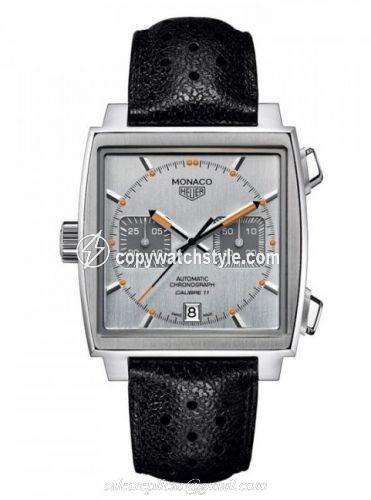 TAG Heuer Monaco Calibre 11 Silver & Orange CAW211C.FC6241 TAG Heuer Monaco Calibre 11 Silver & Orange CAW211C.FC6241