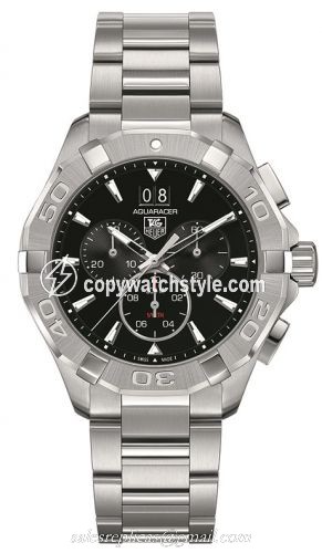 TAG Heuer Aquaracer 300M Quartz Chronograph 43 Stainless Steel / Black / Bracelet CAY1110.BA0925 TAG Heuer Aquaracer 300M Quartz Chronograph 43 Stainless Steel / Black / Bracelet CAY1110.BA0925