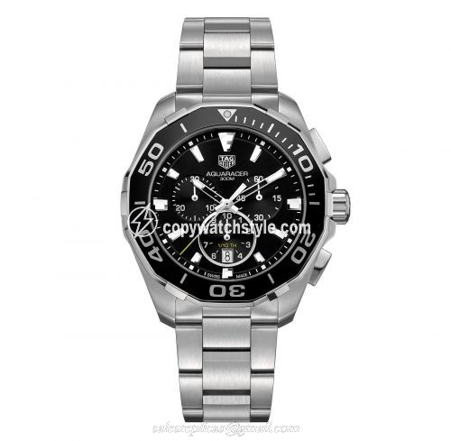 TAG Heuer Aquaracer 300M Quartz Chronograph 43 Stainless Steel / Black / Bracelet CAY111A.BA0927 TAG Heuer Aquaracer 300M Quartz Chronograph 43 Stainless Steel / Black / Bracelet CAY111A.BA0927