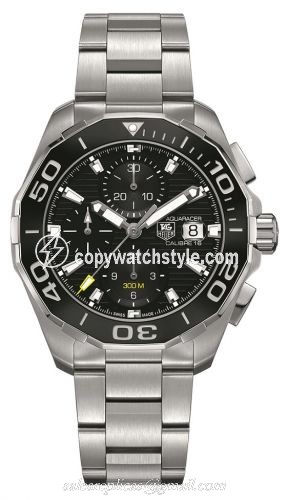 TAG Heuer Aquaracer 300M Calibre 16 43 Stainless Steel / Black / Bracelet CAY211A.BA0927