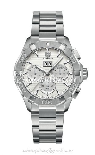 TAG Heuer Aquaracer 300M Calibre 45 43 Stainless Steel / Silver / Bracelet CAY211Y.BA0926 TAG Heuer Aquaracer 300M Calibre 45 43 Stainless Steel / Silver / Bracelet CAY211Y.BA0926