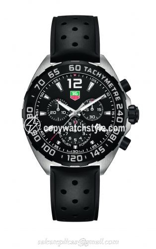 TAG Heuer Formula 1 Chronograph Quartz 43 Stainless Steel / Black / Rubber CAZ1010.FT8024 TAG Heuer Formula 1 Chronograph Quartz 43 Stainless Steel / Black / Rubber CAZ1010.FT8024
