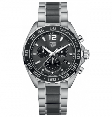 TAG Heuer Formula 1 Chronograph Quartz 43 Stainless Steel / Black CAZ1011.BA0843 TAG Heuer Formula 1 Chronograph Quartz 43 Stainless Steel / Black CAZ1011.BA0843