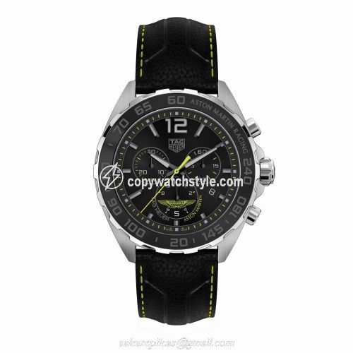 TAG Heuer Formula 1 Chronograph Quartz 43 Stainless Steel / Aston Martin / Calf CAZ101P.FC8245 TAG Heuer Formula 1 Chronograph Quartz 43 Stainless Steel / Aston Martin / Calf CAZ101P.FC8245