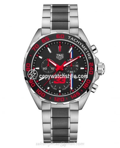 TAG Heuer Formula 1 Chronograph Quartz 43 Stainless Steel / Max Verstappen 2018 / Bracelet CAZ101U.BA0843