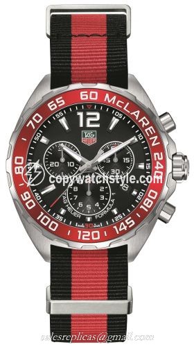 TAG Heuer Formula 1 Chronograph Quartz 42 Stainless Steel / McLaren / NATO CAZ1112.FC8188 TAG Heuer Formula 1 Chronograph Quartz 42 Stainless Steel / McLaren / NATO CAZ1112.FC8188