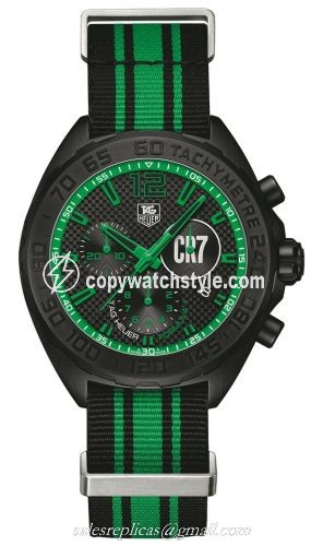 TAG Heuer Formula 1 Chronograph Quartz 42 PVD / CR7 Christiano Ronaldo / NATO CAZ1113.FC8189 TAG Heuer Formula 1 Chronograph Quartz 42 PVD / CR7 Christiano Ronaldo / NATO CAZ1113.FC8189