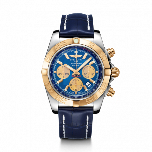 Breitling Chronomat 44 Stainless Steel / Rose Gold / Metallica Blue / Croco / Pin CB0110121C1P1 Breitling Chronomat 44 Stainless Steel / Rose Gold / Metallica Blue / Croco / Pin CB0110121C1P1