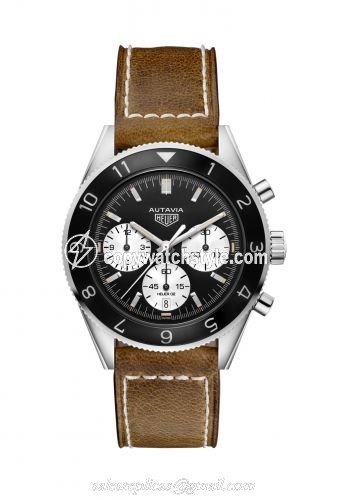 TAG Heuer Autavia Heuer 02 Stainless Steel / Inverted Panda / Strap CBE2110.FC8226