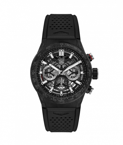 TAG Heuer Carrera Calibre Heuer 02 43 Carbon / Skeleton / Rubber CBG2016.FT6143 TAG Heuer Carrera Calibre Heuer 02 43 Carbon / Skeleton / Rubber CBG2016.FT6143