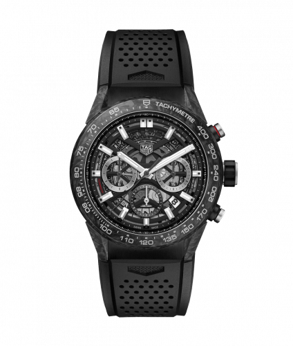 TAG Heuer Carrera Calibre Heuer 02 45 Carbon / Skeleton / Rubber CBG2A91.FT6173