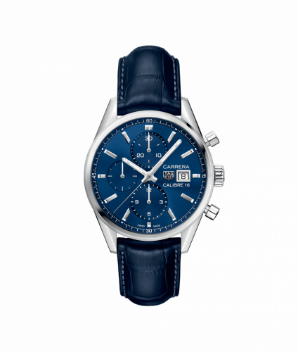 TAG Heuer Calibre 16 41 Stainless Steel / Blue / Alligator CBK2112.FC6292 TAG Heuer Calibre 16 41 Stainless Steel / Blue / Alligator CBK2112.FC6292