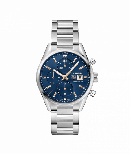 TAG Heuer Calibre 16 41 Stainless Steel / Blue / Bracelet CBK2115.BA0715