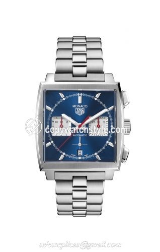 TAG Heuer Monaco Calibre Heuer 02 Stainless Steel / Blue / Bracelet CBL2111.BA0644 TAG Heuer Monaco Calibre Heuer 02 Stainless Steel / Blue / Bracelet CBL2111.BA0644