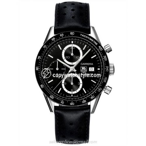 TAG Heuer Carrera Calibre 16 41 Stainless Steel / Black / Calf CV2010.FC6233 TAG Heuer Carrera Calibre 16 41 Stainless Steel / Black / Calf CV2010.FC6233