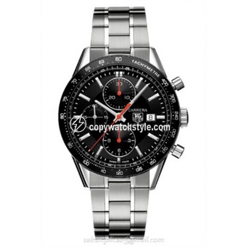 TAG Heuer Carrera Calibre 16 41 Stainless Steel / Black / Bracelet CV2014.BA0786 TAG Heuer Carrera Calibre 16 41 Stainless Steel / Black / Bracelet CV2014.BA0786