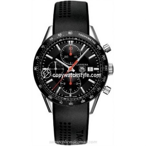 TAG Heuer Carrera Calibre 16 41 Stainless Steel / Black / Rubber CV2014.FT6014 TAG Heuer Carrera Calibre 16 41 Stainless Steel / Black / Rubber CV2014.FT6014