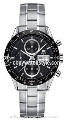 TAG Heuer Carrera Calibre 16 Day Date 41 Stainless Steel / Black / Bracelet CV201AG.BA0725 TAG Heuer Carrera Calibre 16 Day Date 41 Stainless Steel / Black / Bracelet CV201AG.BA0725