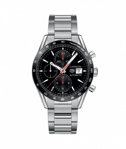 TAG Heuer Carrera Calibre 16 41 Stainless Steel / Black / Bracelet CV201AK.BA0727 TAG Heuer Carrera Calibre 16 41 Stainless Steel / Black / Bracelet CV201AK.BA0727