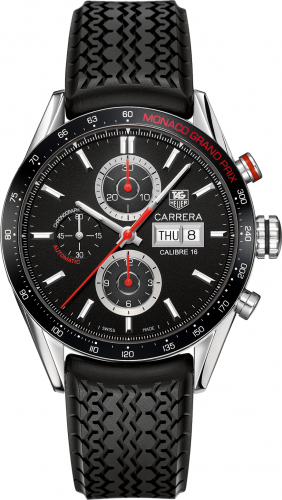 TAG Heuer Carrera Calibre 16 Day Date 43 Stainless Steel / Black / Monaco Grand Prix CV2A1F.FT6033