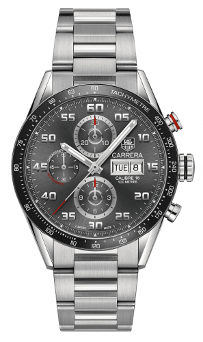 TAG Heuer Carrera Calibre 16 Day Date 43 Stainless Steel / CV2A1U.BA0738 TAG Heuer Carrera Calibre 16 Day Date 43 Stainless Steel / CV2A1U.BA0738