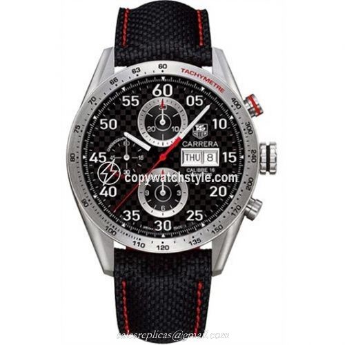 TAG Heuer Carrera Calibre 16 Day Date 43 Titanium / Carbon CV2A80.FC6256 TAG Heuer Carrera Calibre 16 Day Date 43 Titanium / Carbon CV2A80.FC6256