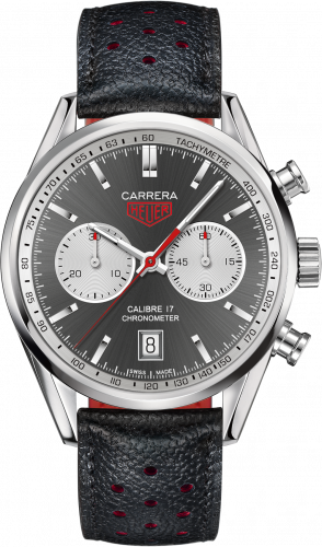 TAG Heuer Carrera Calibre 17 41 Stainless Steel / Grey / Calf CV5110.FC6310