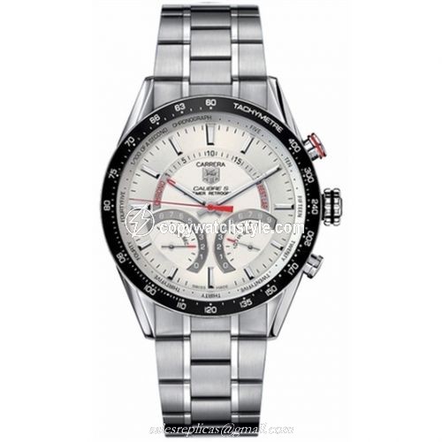 TAG Heuer Carrera Calibre S Laptimer 43 Stainless Steel / Silver / Bracelet CV7A11.BA0795 TAG Heuer Carrera Calibre S Laptimer 43 Stainless Steel / Silver / Bracelet CV7A11.BA0795