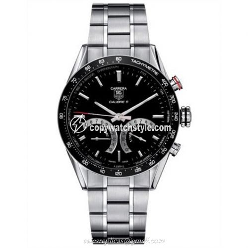 TAG Heuer Carrera Calibre S 43 Stainless Steel / Black / Bracelet CV7A12.BA0795 TAG Heuer Carrera Calibre S 43 Stainless Steel / Black / Bracelet CV7A12.BA0795