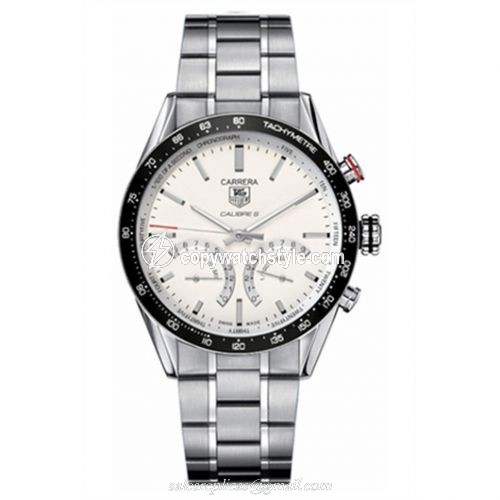 TAG Heuer Carrera Calibre S 43 Stainless Steel / Silver / Bracelet CV7A13.BA0795