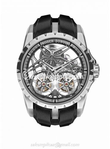 Roger Dubuis Excalibur Double Flying Tourbillon White Gold / Grey DBEX0819 Roger Dubuis Excalibur Double Flying Tourbillon White Gold / Grey DBEX0819