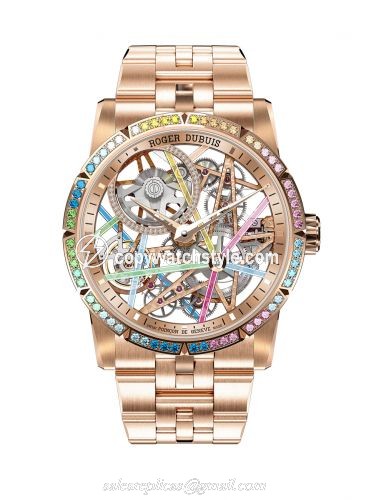 Roger Dubuis Excalibur Blacklight Rose Gold / Rainbow DBEX0861 Roger Dubuis Excalibur Blacklight Rose Gold / Rainbow DBEX0861