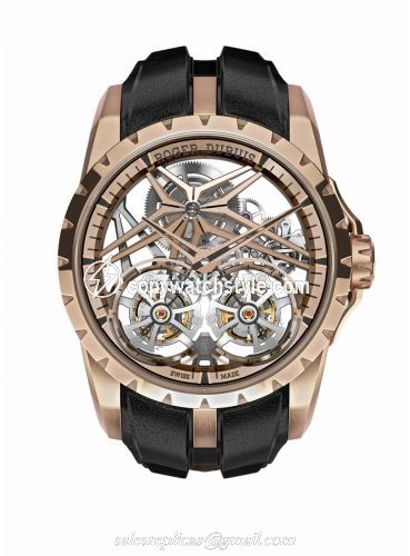 Roger Dubuis Excalibur Double Flying Tourbillon Rose Gold / Pink DBEX0920 Roger Dubuis Excalibur Double Flying Tourbillon Rose Gold / Pink DBEX0920